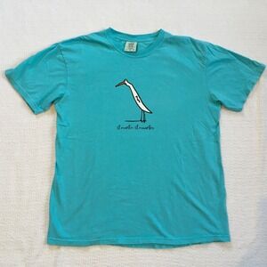 Comfort Colors St Martin St Maarten Graphic T Shirt Teal Bird Design Large